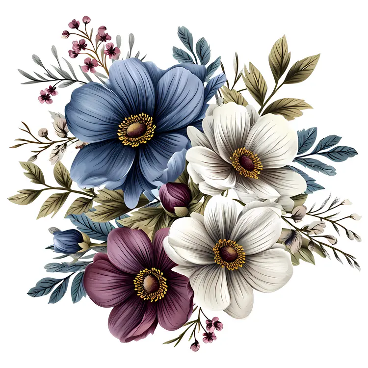Bouquet of Colorful Flowers