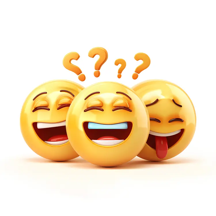 Laughing Emojis with Question Marks