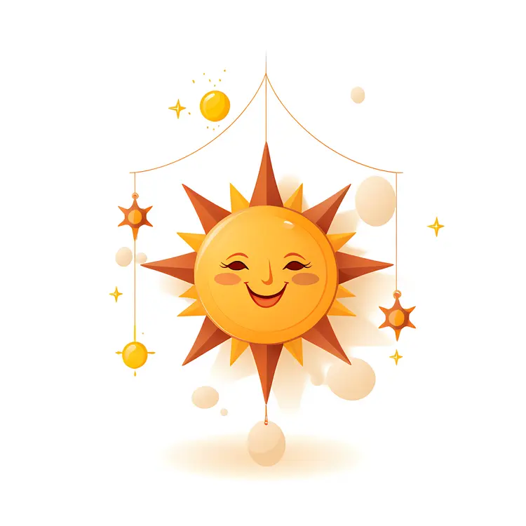 Happy Smiling Sun Illustration