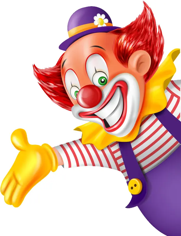 Happy Clown with Red Hair