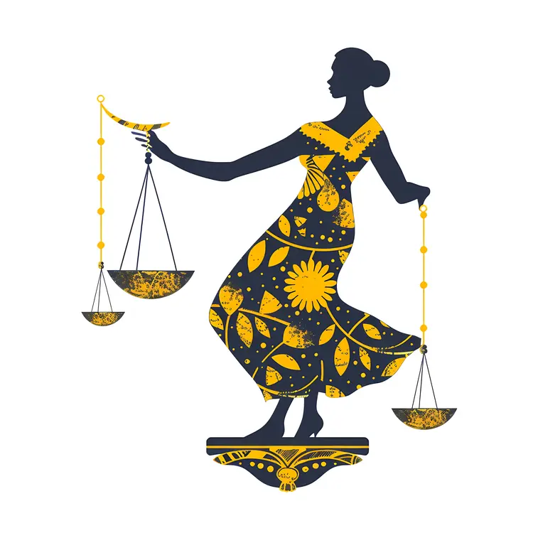 Libra Woman with Scales