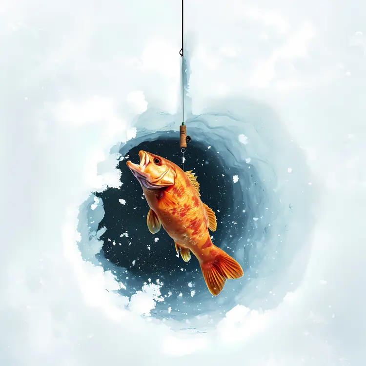Fish Caught in Ice