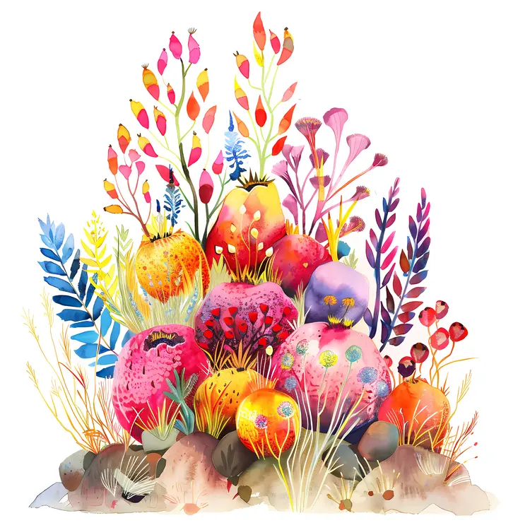 Vibrant Colorful Flowers