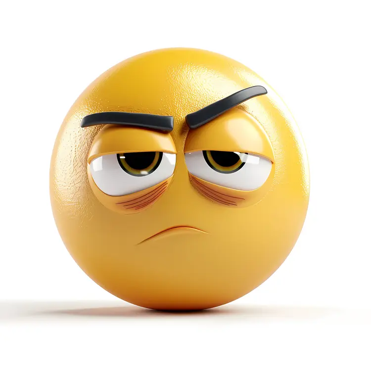 Tired Emoji Face Expression