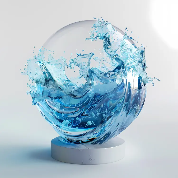 Water Sphere with Splash