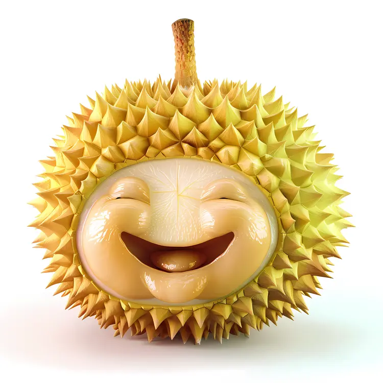 Smiling Durian Cartoon