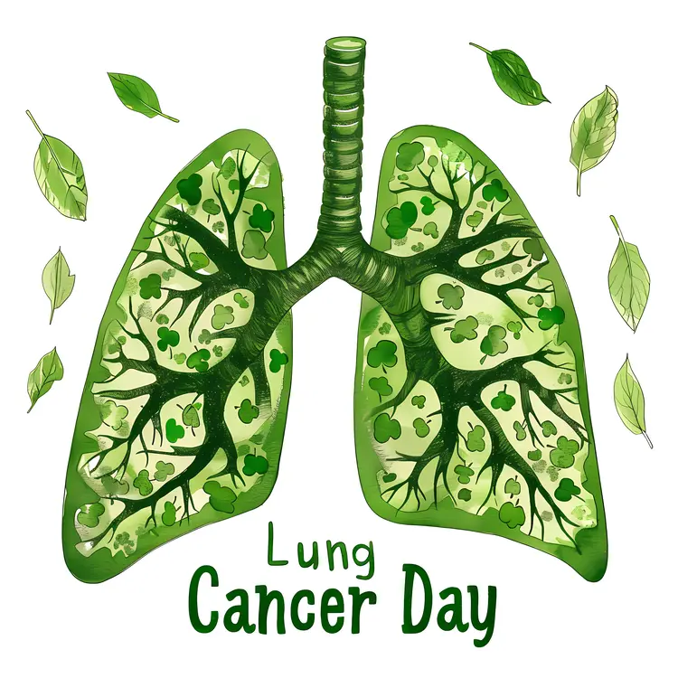 Green Lungs Illustration for Lung Cancer Day