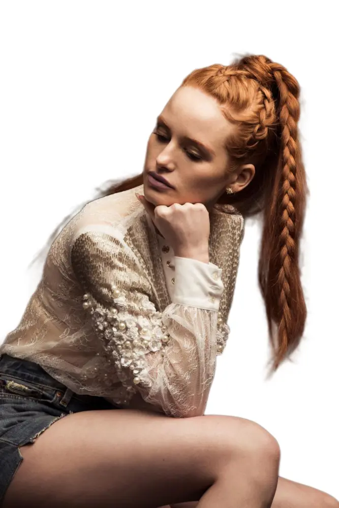 Woman with Braided Hair