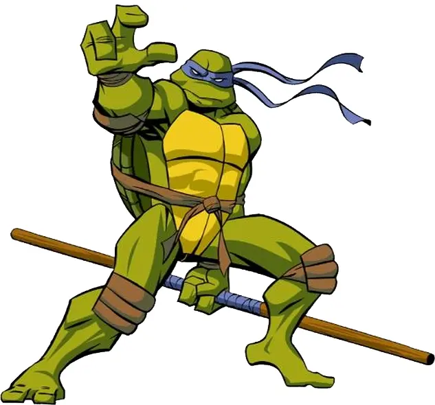 Green Ninja Turtle with Bo Staff