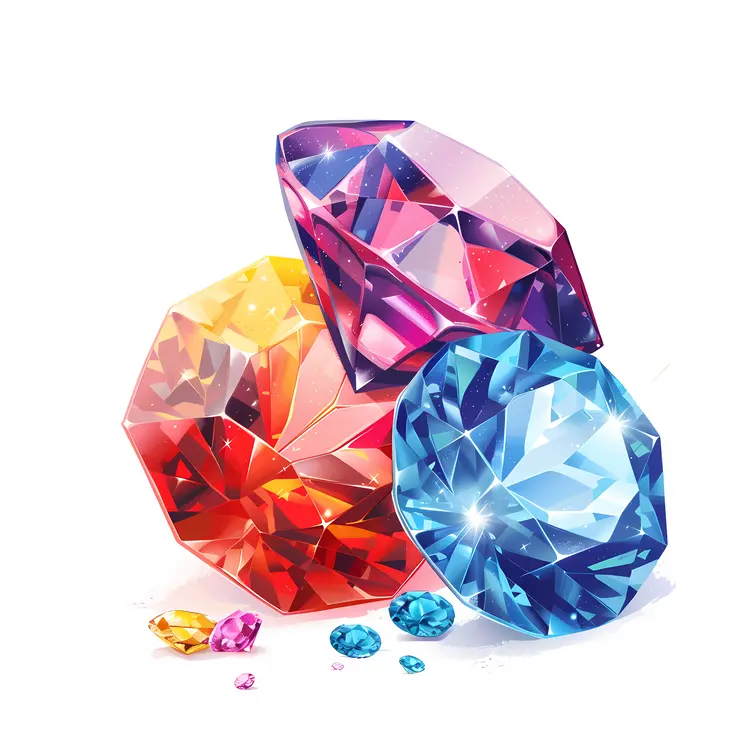 Three Colorful Gems