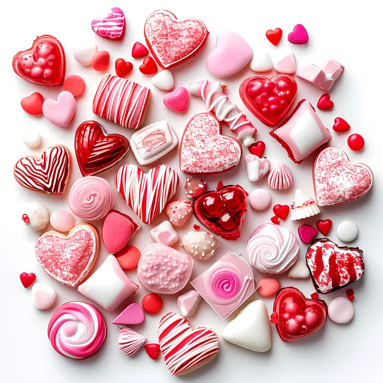 Heart Candies for Valentine's Day