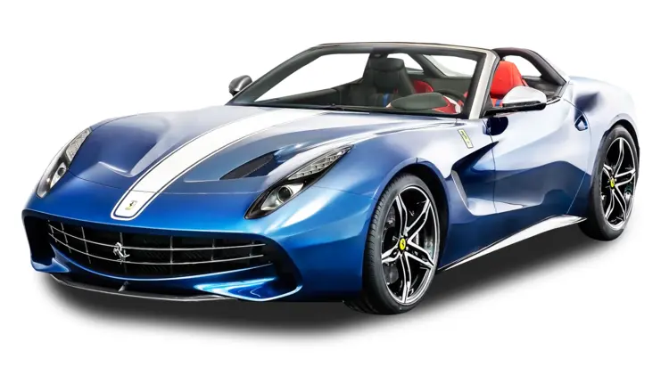 Blue Convertible Sports Car