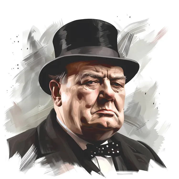 Serious Man in Black Hat Portrait