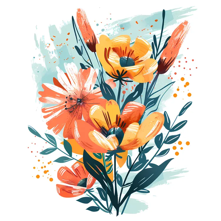 Colorful Floral Illustration