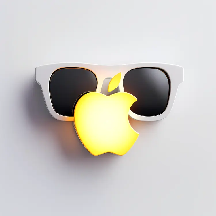 Apple Logo with Sunglasses