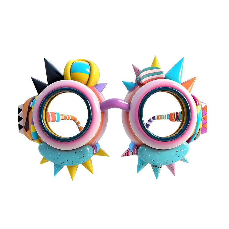Colorful Spiked Glasses for Fun Occasions