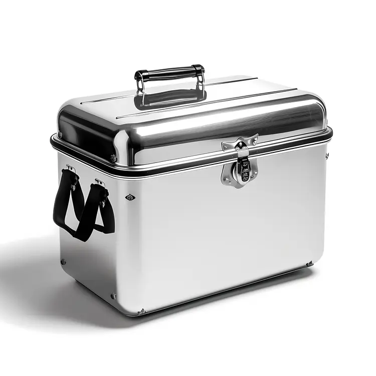 Silver Metal Lunchbox