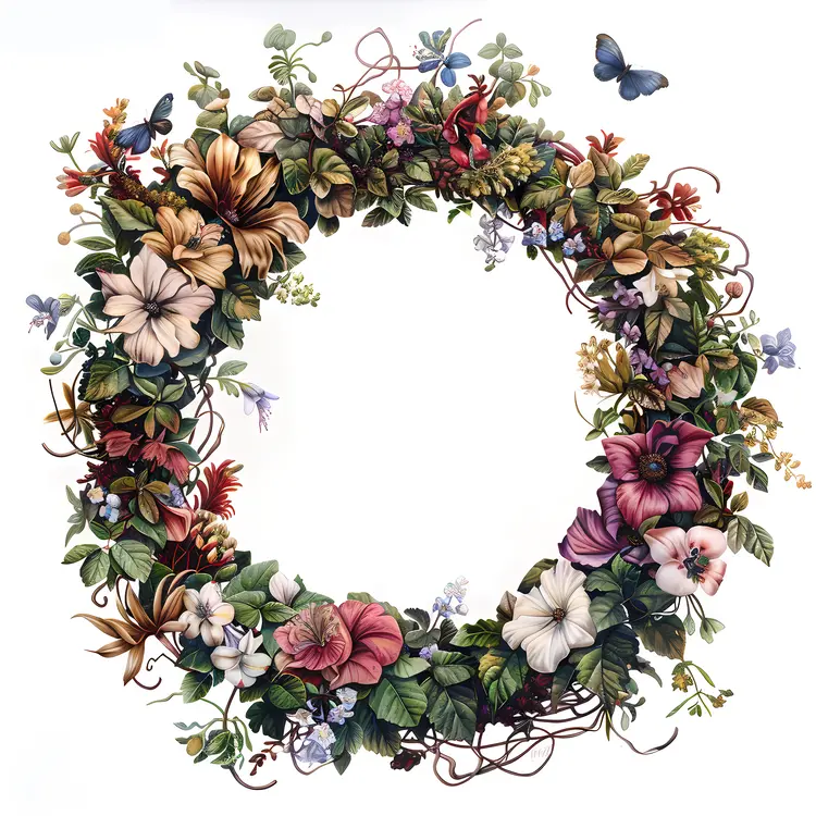 Spring Floral Wreath