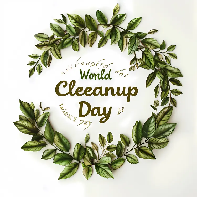 World Cleanup Day Wreath