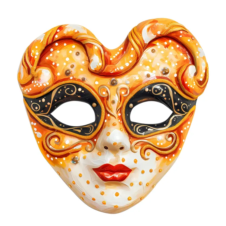 Venetian Mask with Decorative Design