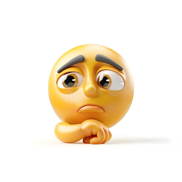 Sad Yellow Emoji