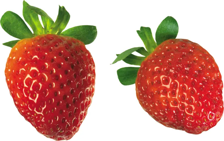 Pair of Red Strawberries