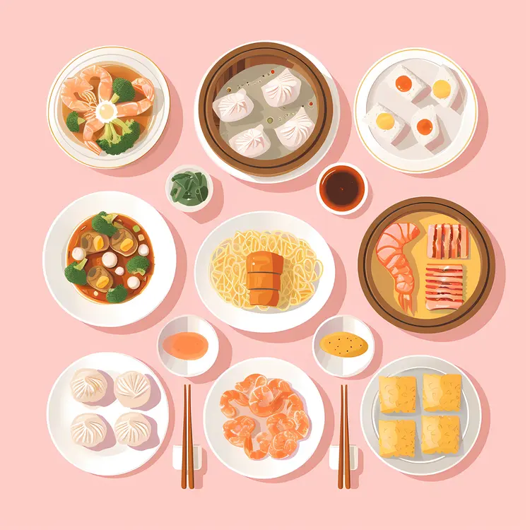 Traditional Dim Sum Feast