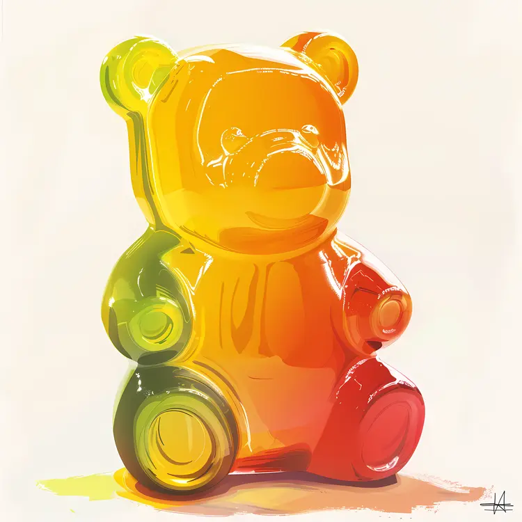 Large Gummy Bear Art