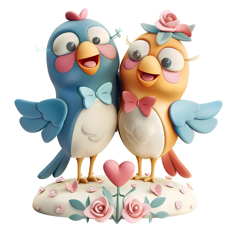 Cute Love Birds