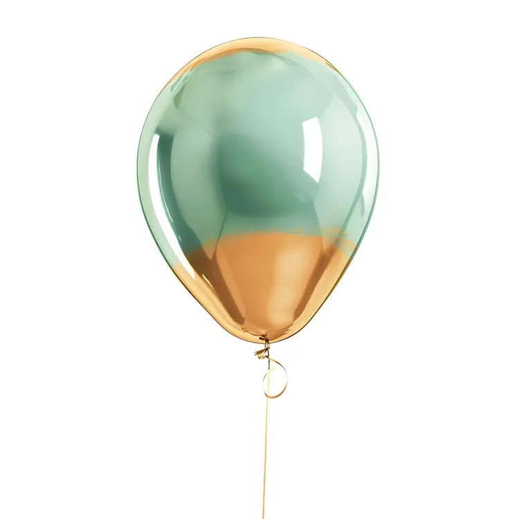 Green and Yellow Balloon for Festive Events