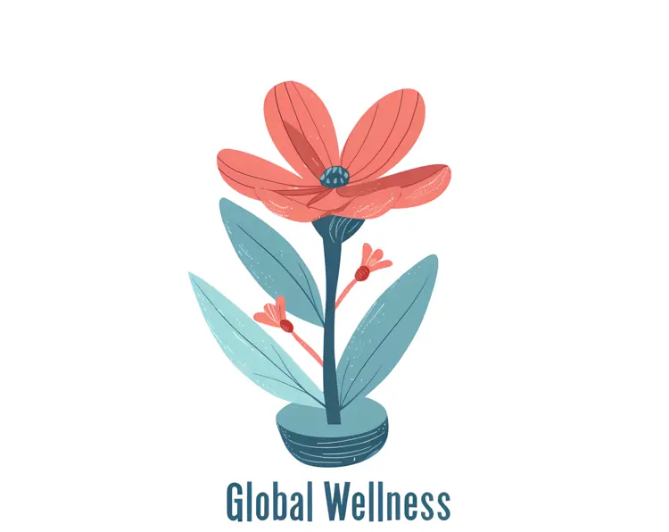 Global Wellness Flower Logo
