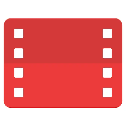 Red Film Strip Icon