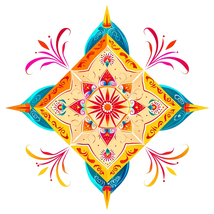 Decorative Kite with Intricate Patterns