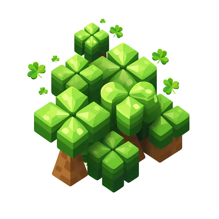 Clover Tree with Green Leaves