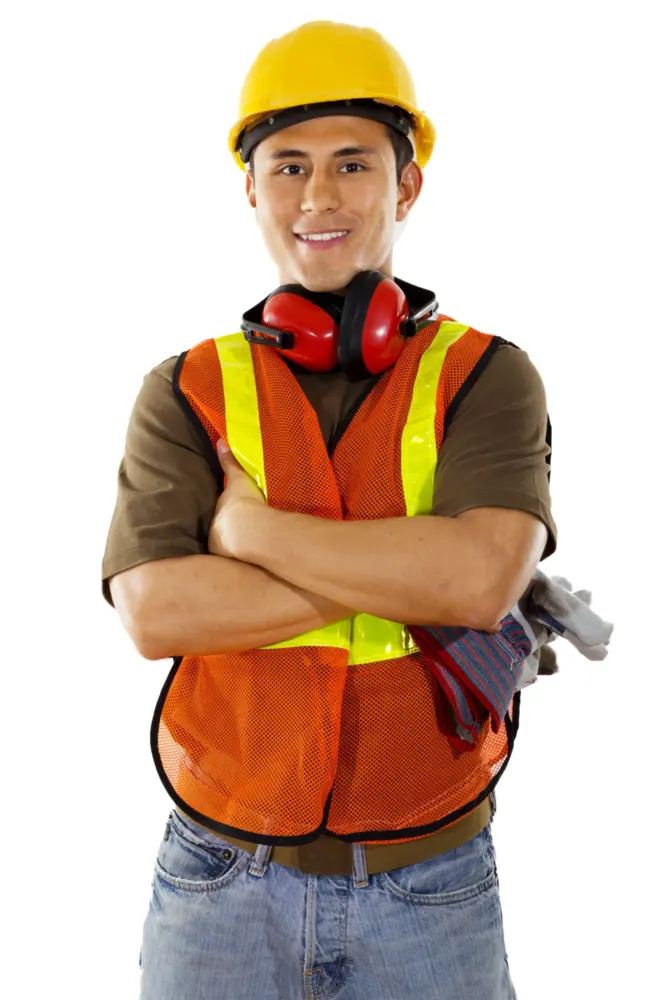 Construction Worker with Safety Gear