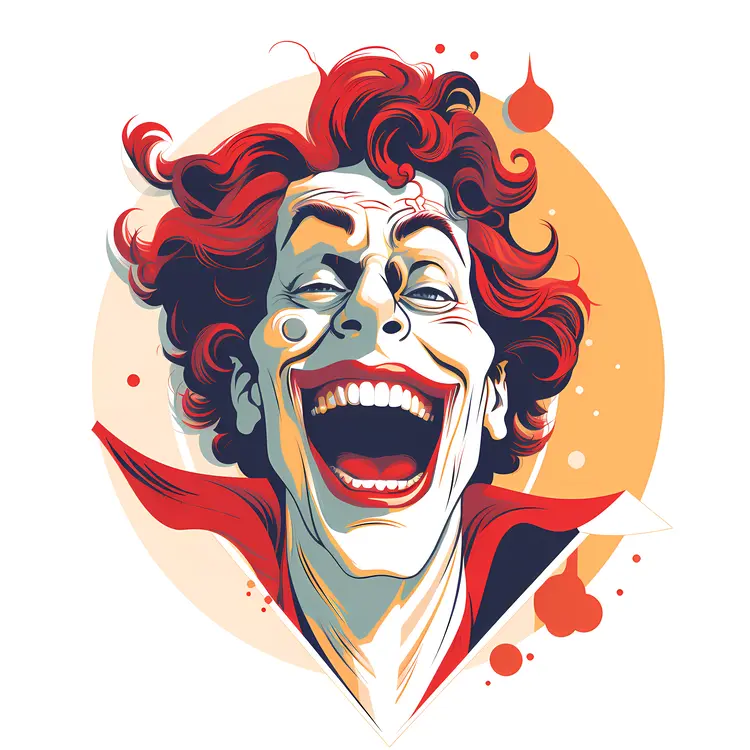 Laughing Joker Illustration
