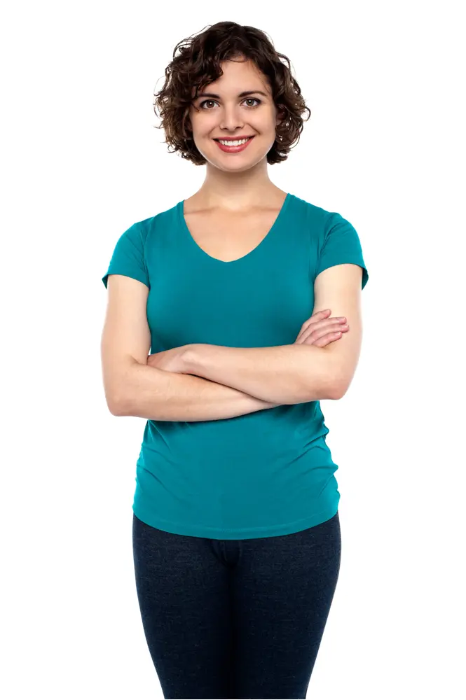 Confident Woman with Crossed Arms