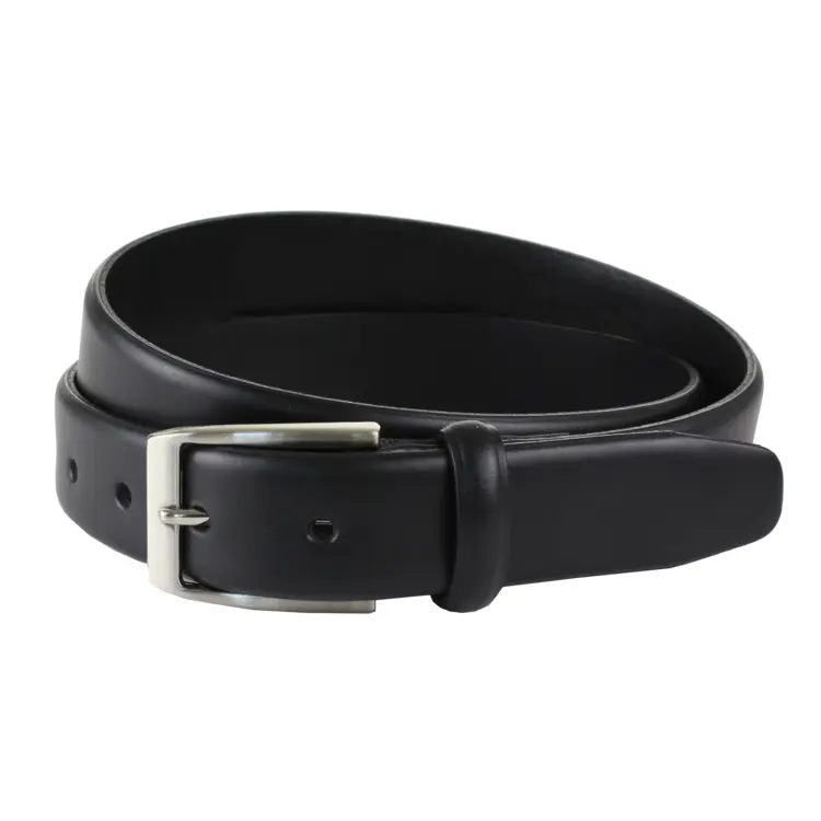 Elegant Black Leather Belt