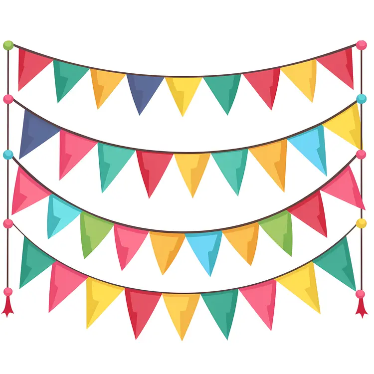 Colorful Bunting Decoration