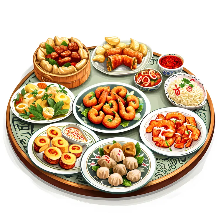 Chinese Dim Sum Platter