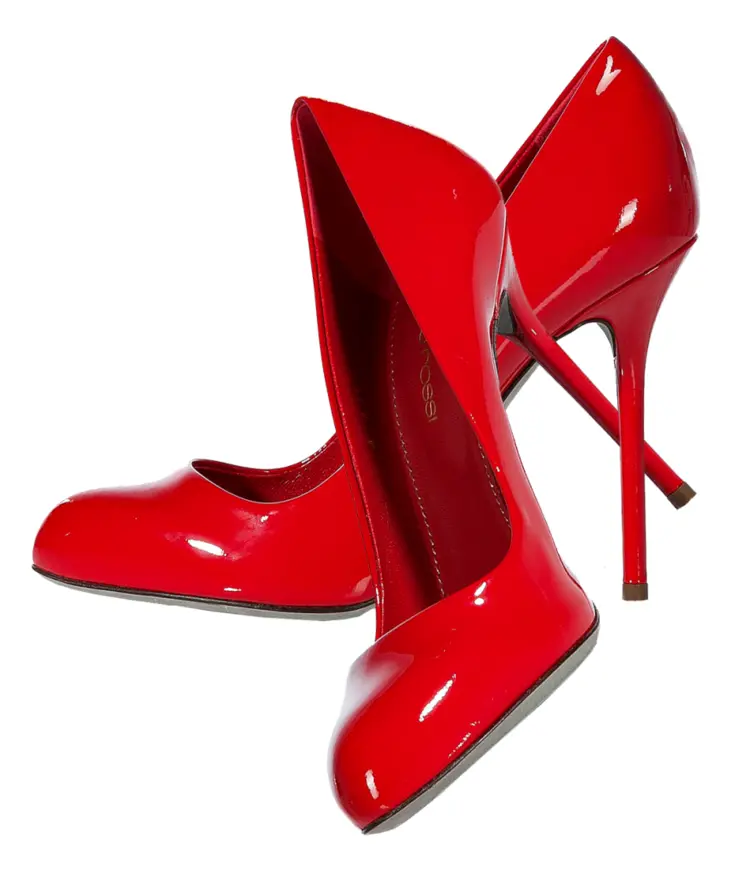Glossy Red High Heels