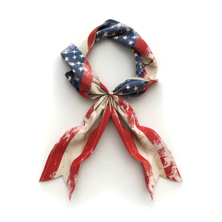 Patriotic American Flag Scarf for Independence Day