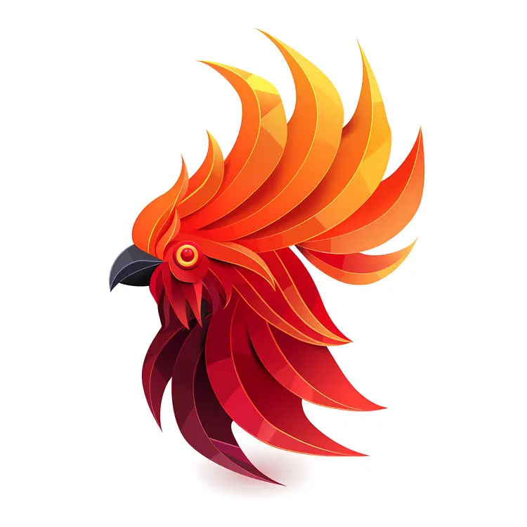 Colorful Rooster Illustration