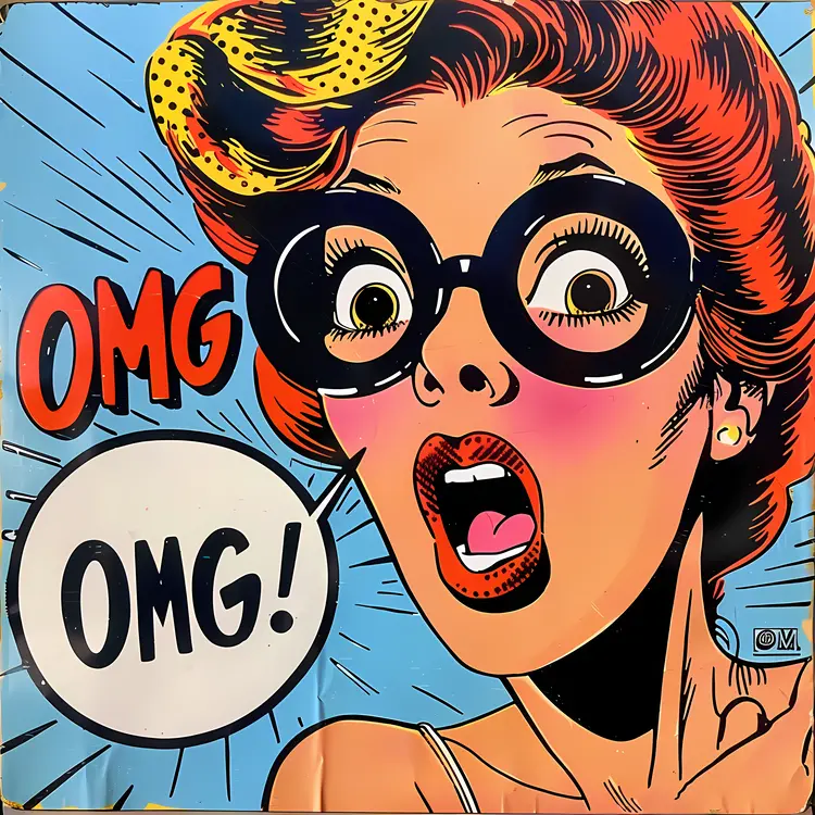 Comic Style OMG Text