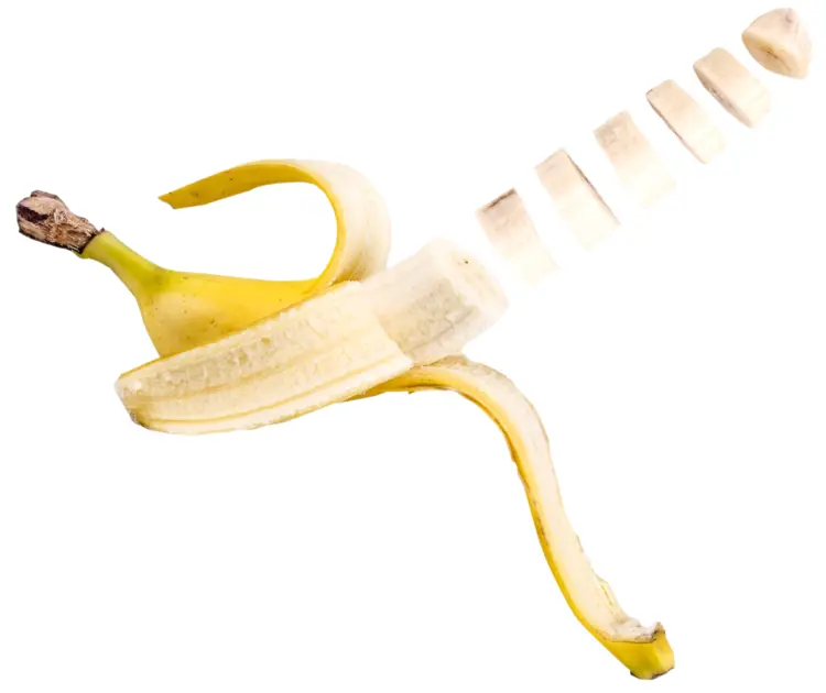 Sliced Yellow Banana