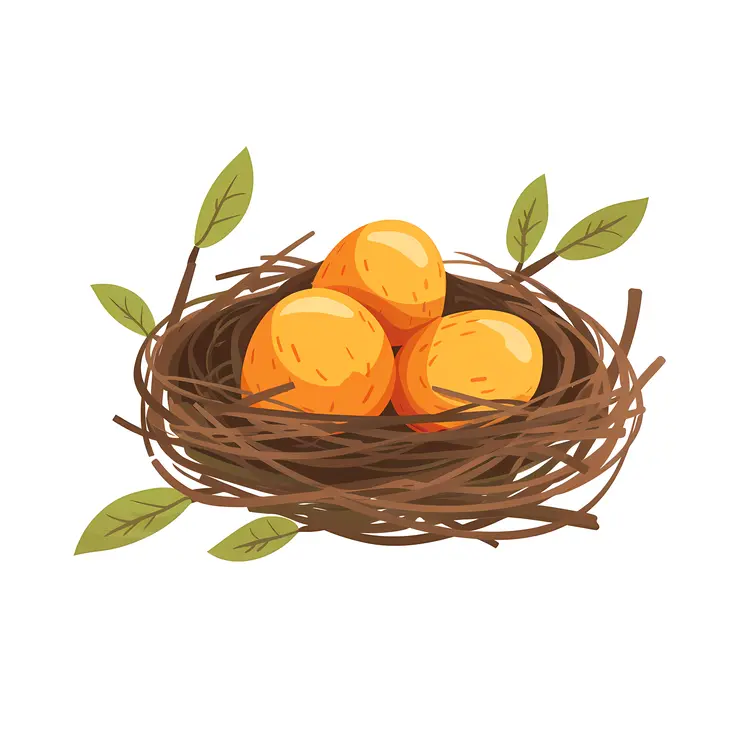 Bird Nest with Eggs