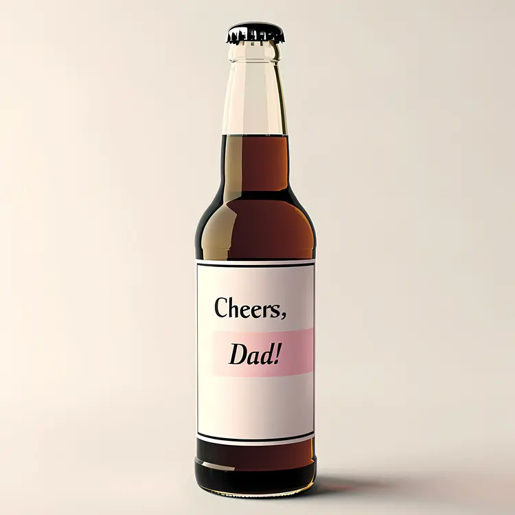 Cheers Dad Beer Bottle