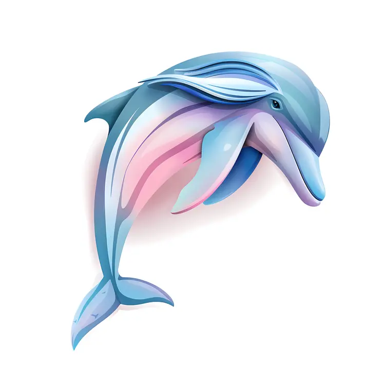 Colorful Dolphin Illustration