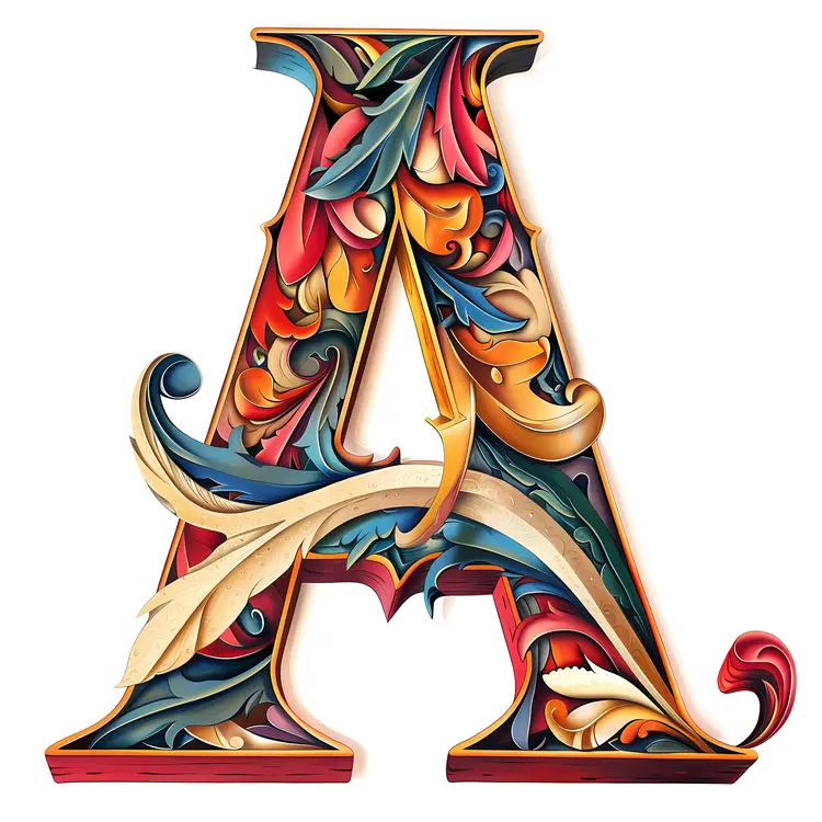 Colorful Decorative Letter A