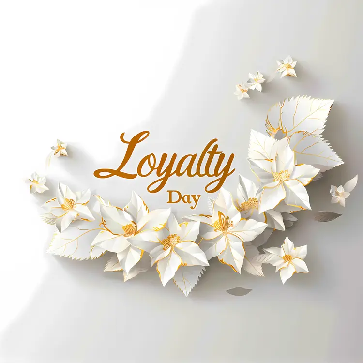 Elegant Loyalty Day Floral Banner